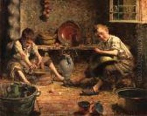 The Kitchen Hands by Pierre Jacques Dierckx