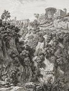 "tempj Della Sibilla, E Di Vesta A Tivoli" (sic!) - Terme Di Caracalla by Albert Christophe Dies