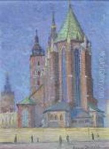 Widok Na Kosciol Mariacki W Krakowie by Henryk Dietrich