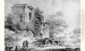 Enfant Jouant Pres D'un Batiment En Ruin