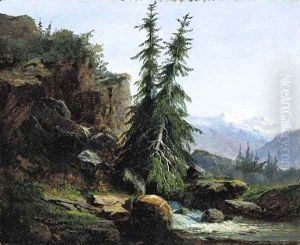 A view of the Swiss mountains of the Valais