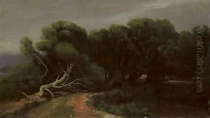 Pins le long d'un chemin au bord de mer, 1853-60
