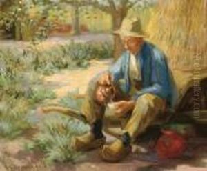 A Farmer Drinking Tea