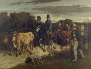 The Peasants of Flagey Returning from the Fair, 1850-55