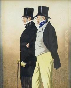 Portrait Of Admiral Rous by Richard Dighton