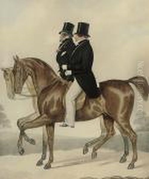 George Iv With Count D'orsay Out Riding, At Bath - view 1