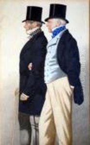 Double Portrait Of Admiral Rous With George Payne