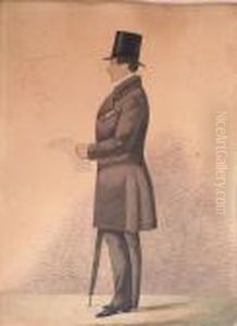 Portrait Of Agentleman In Profile by Richard Dighton