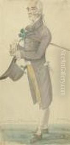 Portrait Of Mr. Ireland In Scotland by Robert Dighton
