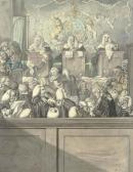 Term Time Or The Lawyers All Alive In Westminster Hall - view 1