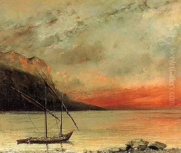 Sunset over Lake Leman, 1874 - view 1