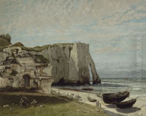 The Cliffs at Etretat after the storm, 1870