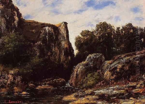A Waterfall in the Jura - view 1