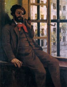Self Portrait at Sainte-Pelagie, 1871 by Gustave Courbet