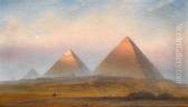The Pyramids At Sunrise by Frank Dillon