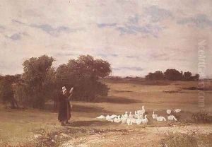 Girl with Geese