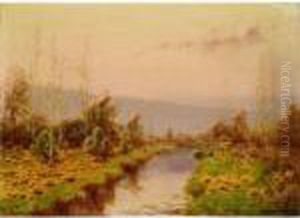 River Landscape by Serkis Diranian