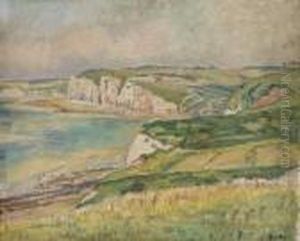White Cliffs By The Channel by Carl-Edvard Diriks