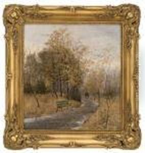 Parkland With Two Men In Top Hat