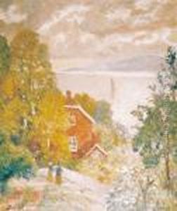 Kystlandskap, Drobak 1926 by Carl-Edvard Diriks