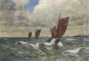 Segelschiffe Auf Bewegter
See. by Andreas Dirks