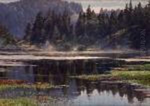 Insjolandskap by Hermann Dischler
