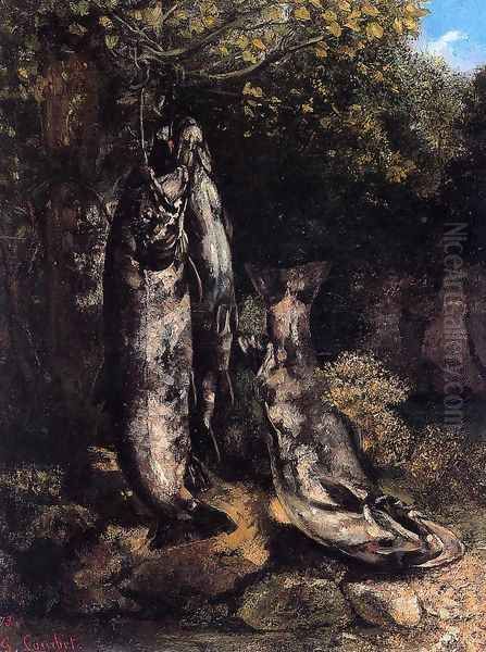 Still Life with Three Trout from the Loue River - view 1