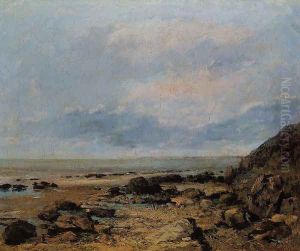 Rocky Seashore by Gustave Courbet