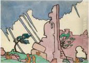 The Ruin, Les Baux by Jessica Stewart Dismorr