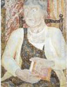Portrait Of A Lady Holding A Book Portrait Of A Lady Holding A Book