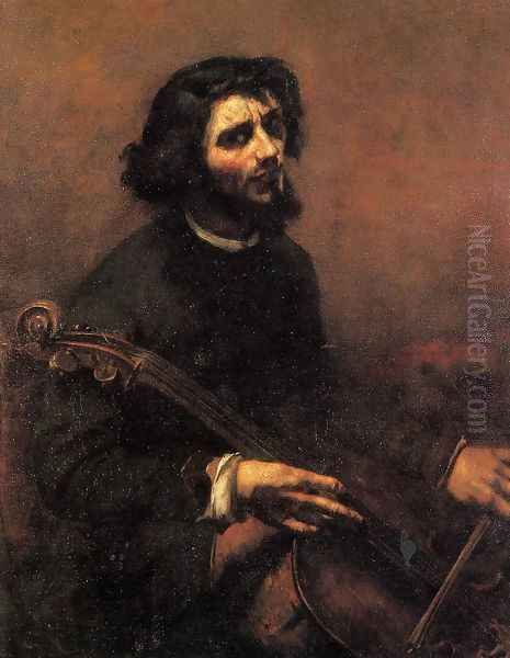 The Cellist, Self Portrait - view 1