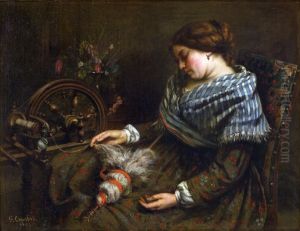 The Sleeping Embroiderer, 1853 by Gustave Courbet
