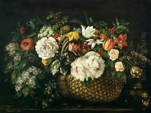 Flowers in a Basket, 1863 - view 1