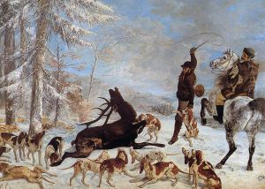 The Death of the Deer, 1867 by Gustave Courbet