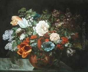 Bouquet of Flowers, 1863 by Gustave Courbet