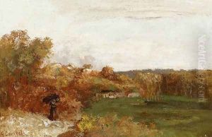 Valley at Fontcouvert by Gustave Courbet