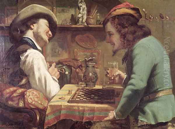 The Game of Draughts, 1844 - view 1