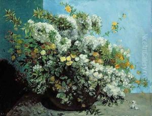 Flowering Branches and Flowers, 1855 by Gustave Courbet