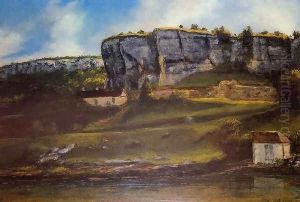 Landscape of the Ornans Region by Gustave Courbet