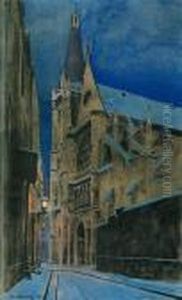 Saint-severin Church In Paris by Odo Dobrowolski