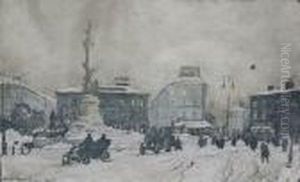 Pomnik Adama Mickiewicza We Lwowie (1915) by Odo Dobrowolski