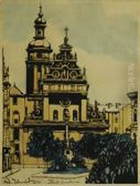 Kosciol Bernardynow We Lwowie, 1907 R. - view 1