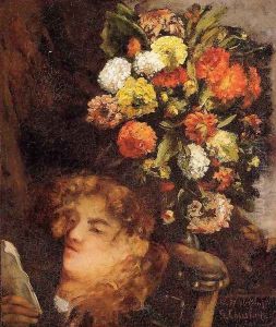 Head Of A Woman With Flowers