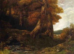 Entering the Forest by Gustave Courbet