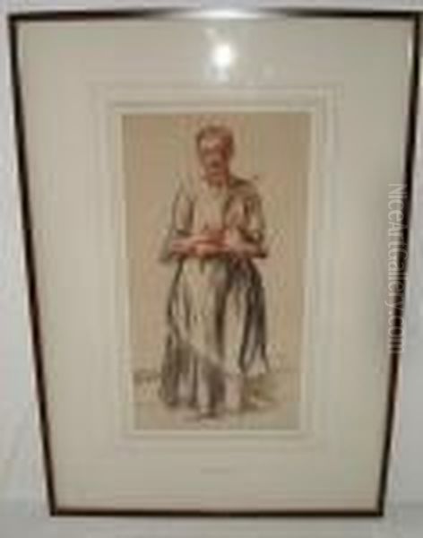 Woman Holding A Jug - view 1