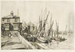 Anchor Quay, Greenwich by Francis H. Dodd