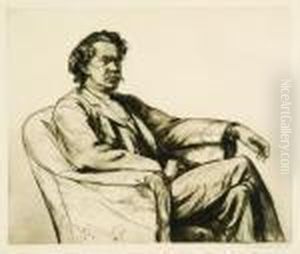 Portrait Of William Burton by Francis H. Dodd