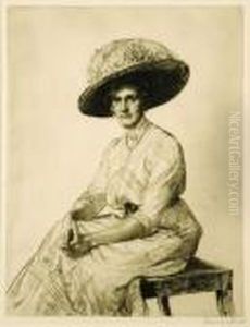 Portrait Of Mrs Hamilton by Francis H. Dodd