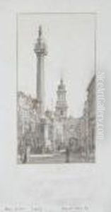 The Monument And St Magnus The Martyr Church The Monument And St Magnus The Martyr Church