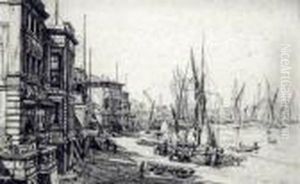 On The Thames by Francis H. Dodd